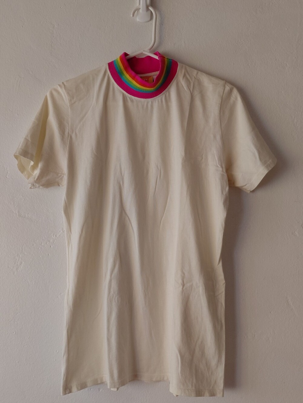 BIG BUD PRESS Rainbow Ringer Tee Mock Neck